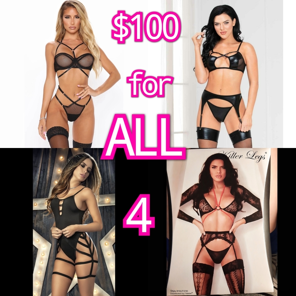 ALL 4 Lingerie sets for $100